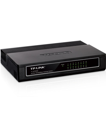 Tp-Link Tl-Sf1016D Przełącznik Sieciowy Fast Ethernet (10/100) Czarny