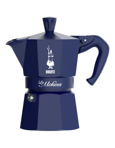 Bialetti 0005411 Ręczny Ekspres Do Kawy Kawiarka Moka 0,04 L Niebieski