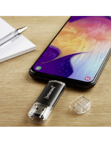 Intenso Twist Line Pamięć Usb 128 Gb Usb Type-A / Usb Type-C 3.2 Gen 1 (3.1 Gen 1) Antracyt