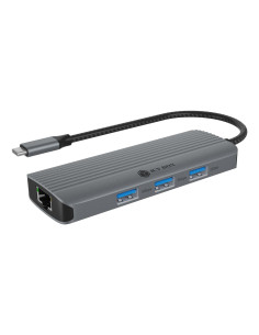 Icy Box Ib-Dk4034A-Cpd Przewodowa Usb 3.2 Gen 1 (3.1 Gen 1) Type-C Aluminium, Srebrny