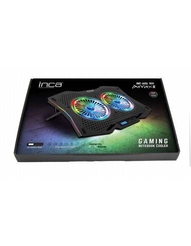 Inca Inc-606Tgs Podkładka Chłodząca Do Laptop 45,7 Cm (18") 1200 Rpm Czarny