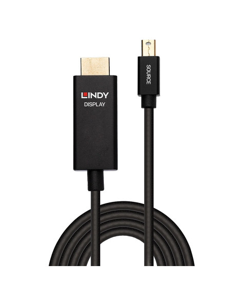Lindy 40921 Adapter Kablowy 1 M Mini Displayport Hdmi Czarny
