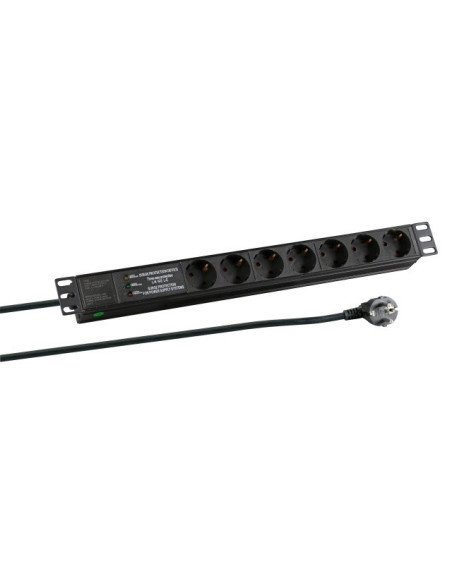 Efb Elektronik Ek631De.3 Rozgałęziacz 2 M 7 X Gniazdo Sieciowe Wewnętrzna Czarny