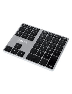Logilink Id0187 Klawiatura Numeryczna Uniwersalne Bluetooth Aluminium, Czarny