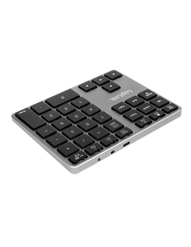 Logilink Id0187 Klawiatura Numeryczna Uniwersalne Bluetooth Aluminium, Czarny