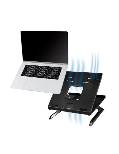 Logilink Aa0133 Stojak Na Laptop Podstawka Na Notebooka Czarny 40,6 Cm (16")