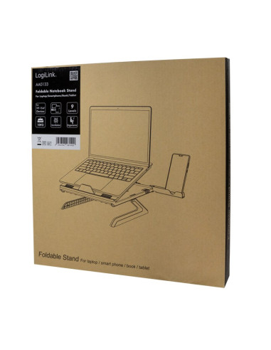 Logilink Aa0133 Stojak Na Laptop Podstawka Na Notebooka Czarny 40,6 Cm (16")