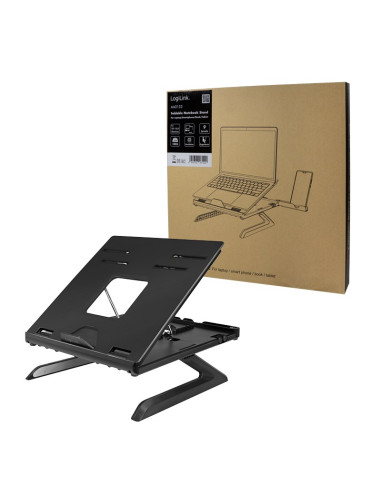 Logilink Aa0133 Stojak Na Laptop Podstawka Na Notebooka Czarny 40,6 Cm (16")