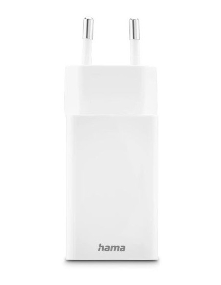 Hama 00201993 Ładowarka Do Urządzeń Przenośnych Telefon Komórkowy, Laptop, Smartfon, Tablet Biały Prąd Przemienny Szybkie Ładowa