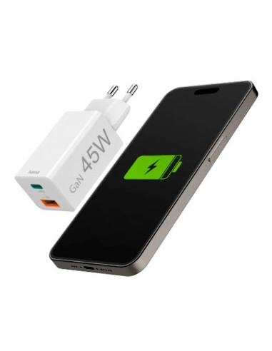 Hama 00201993 Ładowarka Do Urządzeń Przenośnych Telefon Komórkowy, Laptop, Smartfon, Tablet Biały Prąd Przemienny Szybkie Ładowa