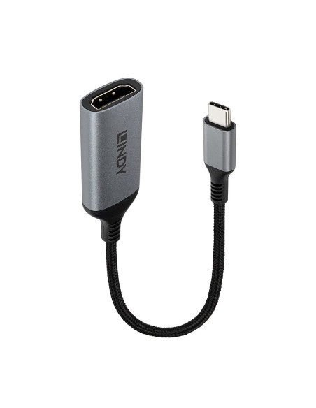 Lindy 43428 Adapter Kablowy 0,15 M Usb Type-C Hdmi Szary
