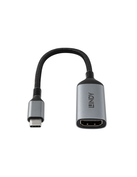Lindy 43428 Adapter Kablowy 0,15 M Usb Type-C Hdmi Szary