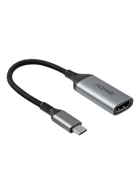 Lindy 43428 Adapter Kablowy 0,15 M Usb Type-C Hdmi Szary