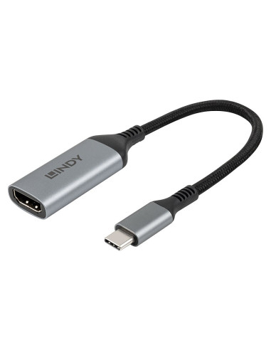 Lindy 43428 Adapter Kablowy 0,15 M Usb Type-C Hdmi Szary