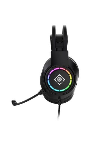 Deltaco Gaming Gam-168 Słuchawki/Zestaw Słuchawkowy Przewodowa Opaska Na Głowę Usb Typu-A Czarny