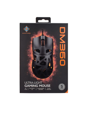 Deltaco Gaming Gam-187 Myszka Oburęczny Usb Typu-A Optyczny 12400 Dpi