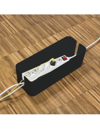 Logilink Kab0077 Organizator Na Kable Uniwersalne Skrzynka Kablowa Czarny 3 Szt.