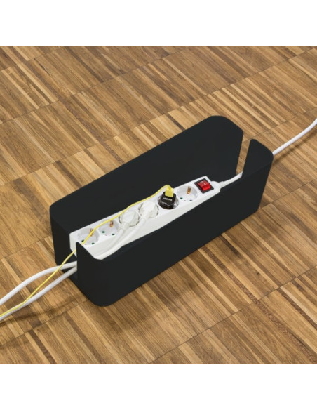 Logilink Kab0077 Organizator Na Kable Uniwersalne Skrzynka Kablowa Czarny 3 Szt.