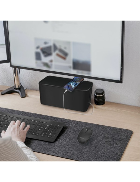Logilink Kab0077 Organizator Na Kable Uniwersalne Skrzynka Kablowa Czarny 3 Szt.