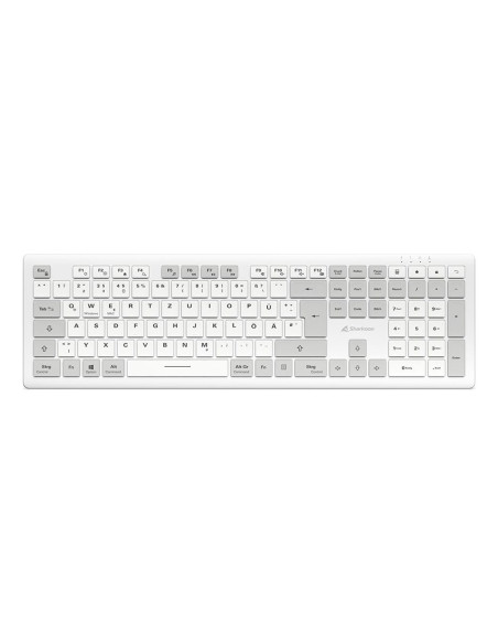 Sharkoon Officepal K30W Wh Klawiatura Dom/Biuro Usb Qwertz Niemiecki Biały