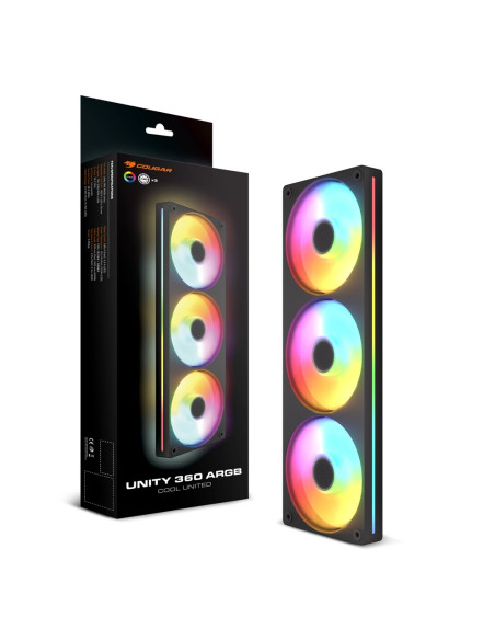 Cougar Cf-Un360Rb-Rgb Obudowa Komputera Wentylator 12 Cm Czarny