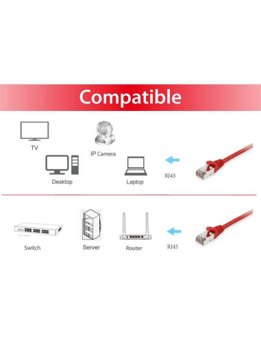 Equip 606510 Kabel Sieciowy Czerwony 10 M Cat6A S/Ftp (S-Stp) Okrągły
