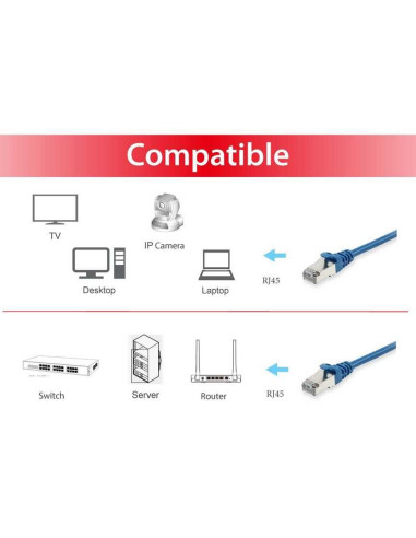 Equip 606210 Kabel Sieciowy Niebieski 20 M Cat6A S/Ftp (S-Stp) Okrągły