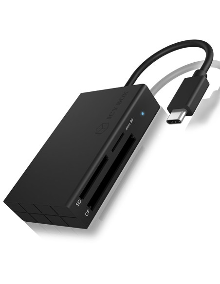 Icy Box Ib-Cr401-C3 Czytnik Kart Usb 3.2 Gen 1 (3.1 Gen 1) Type-C Czarny