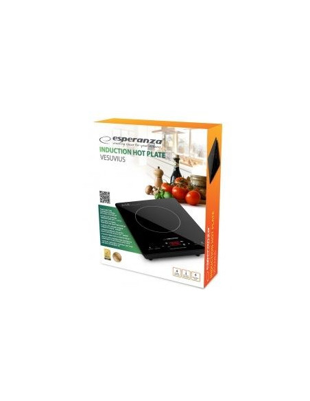 Esperanza Ekh009 Płyta Kuchenna Czarny Blat 28 Cm Płyta Indukcyjna Strefowa 1 Stref(Y)