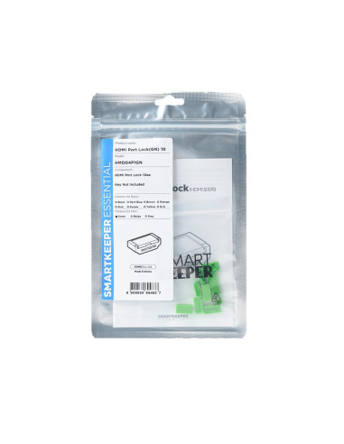 Smartkeeper Hmd04P1Gn Bloker Portów Blokada Portu Hdmi Zielony 10 Szt.