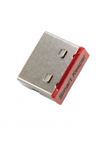 Smartkeeper Csk-Pc01P Bloker Portów Blokada Portu Usb Typu-A Czerwony, Stal Nierdzewna Plastik 10 Szt.