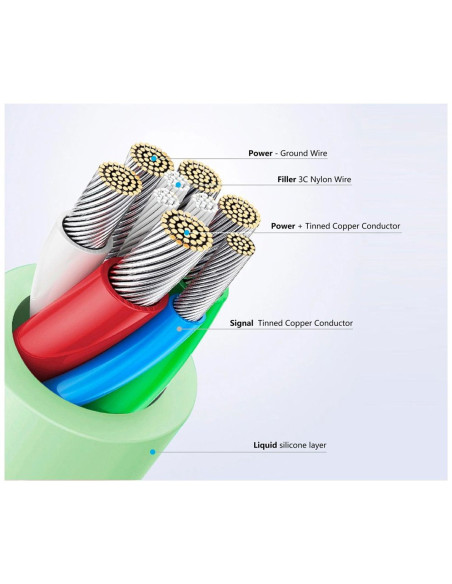 Fixed Fixdls-Cl12-Wh Kabel Lightning 1,2 M Biały