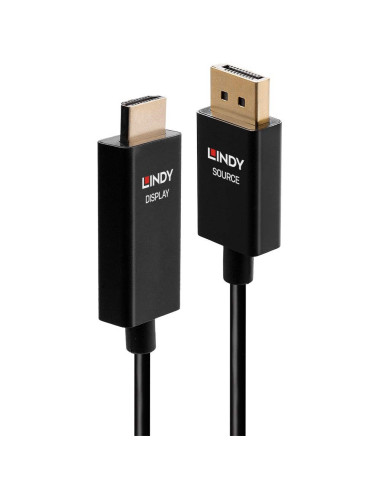 Lindy 40925 Adapter Kablowy 1 M Displayport Hdmi Czarny