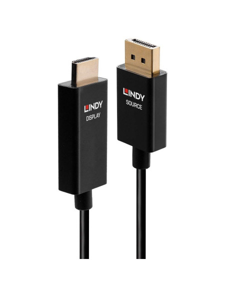 Lindy 40925 Adapter Kablowy 1 M Displayport Hdmi Czarny