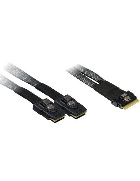 Inter-Tech 88885641 Kabel Sas 0,75 M 24 Gbit/S Czarny