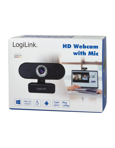 Logilink Ua0368 Kamera Internetowa 1280 X 720 Px Usb 2.0 Czarny