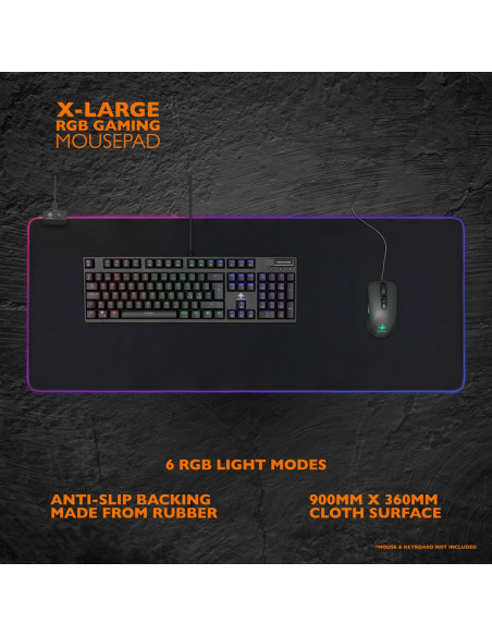 Deltaco Gaming Gam-079 Podkładka Pod Mysz Podkładka Dla Graczy Czarny