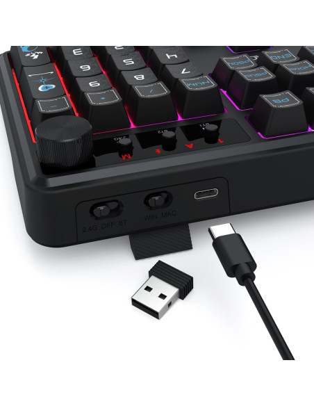 Redragon K526Bb-Wl Klawiatura Czarny