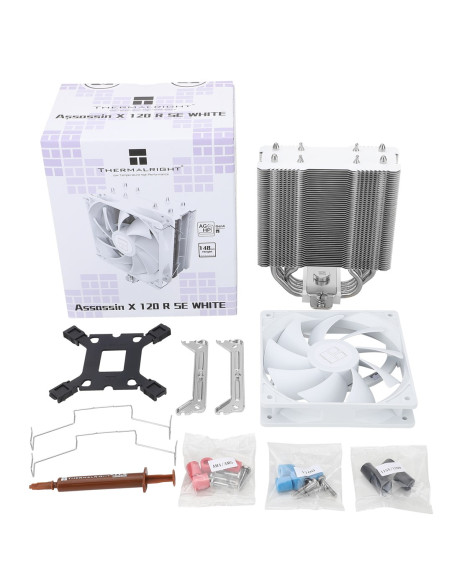 Thermalright Assassin X 120 Refined Se White Procesor Radiator 12 Cm Aluminium, Czarny 1 Szt.