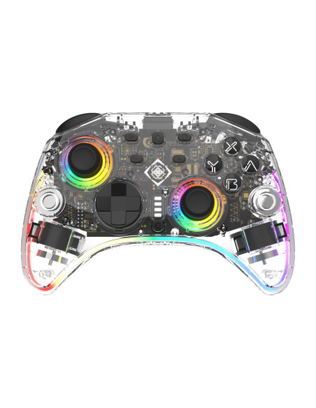 Deltaco Gaming Gam-198-T Kontroler Gier Przezroczysty Bluetooth/Usb Gamepad Nintendo Switch, Nintendo Switch 2, Nintendo Switch 