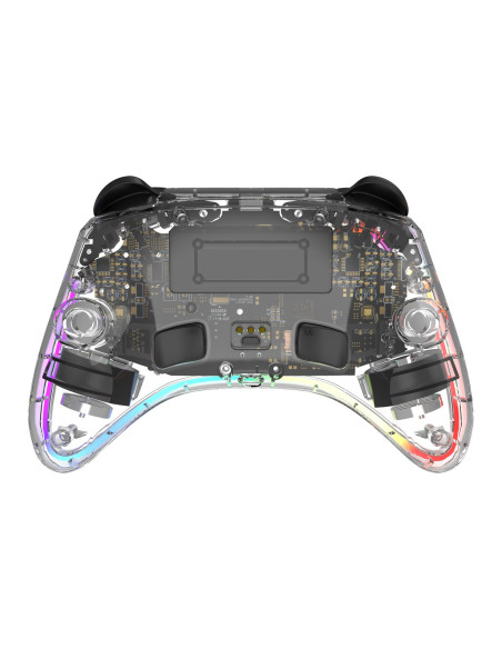 Deltaco Gaming Gam-198-T Kontroler Gier Przezroczysty Bluetooth/Usb Gamepad Nintendo Switch, Nintendo Switch 2, Nintendo Switch 