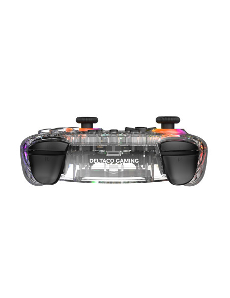 Deltaco Gaming Gam-198-T Kontroler Gier Przezroczysty Bluetooth/Usb Gamepad Nintendo Switch, Nintendo Switch 2, Nintendo Switch 