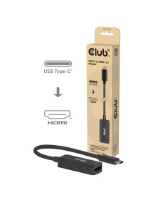 Club3D Cac-2505 Adapter Kablowy 0,12 M Usb Type-C Hdmi + Usb Czarny