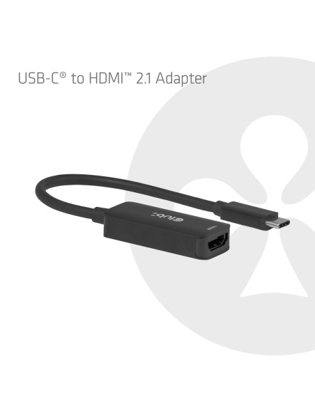 Club3D Cac-2505 Adapter Kablowy 0,12 M Usb Type-C Hdmi + Usb Czarny