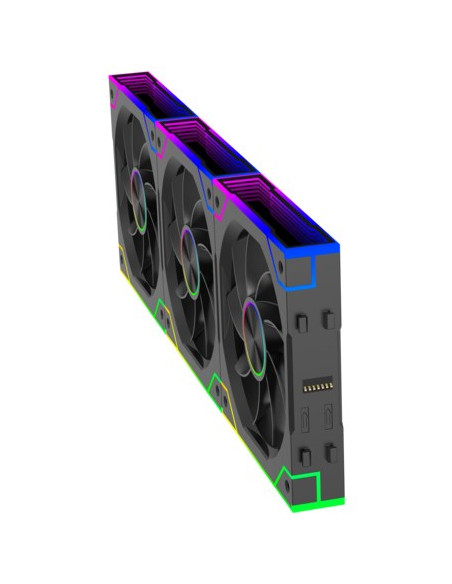 Xilence Gaming Series Xpf360R.argb Obudowa Komputera Wentylator 12 Cm Czarny 3 Szt.