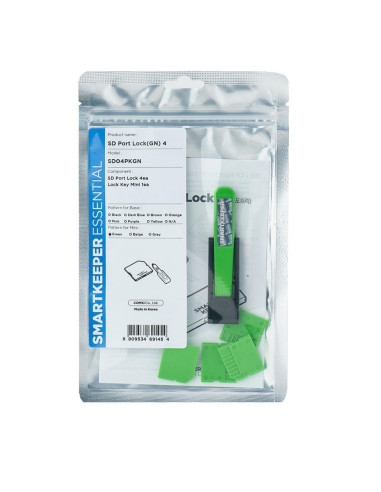 Smartkeeper Sd04Pkgn Bloker Portów Blokada Portu Sd Card Zielony Plastik 1 Szt.
