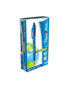 Papermate Flexgrip Ultra Rt Niebieski Przyciskany Długopis Średni 12 Szt.