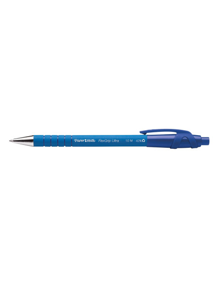 Papermate Flexgrip Ultra Rt Niebieski Przyciskany Długopis Średni 12 Szt.