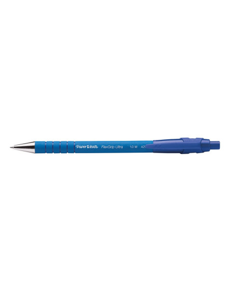 Papermate Flexgrip Ultra Rt Niebieski Przyciskany Długopis Średni 12 Szt.