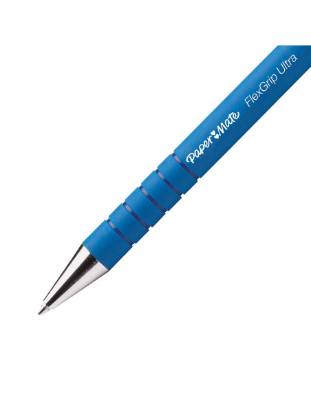 Papermate Flexgrip Ultra Rt Niebieski Przyciskany Długopis Średni 12 Szt.